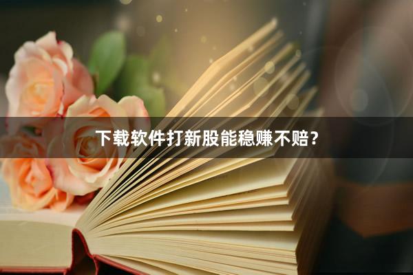 下载软件打新股能稳赚不赔？
