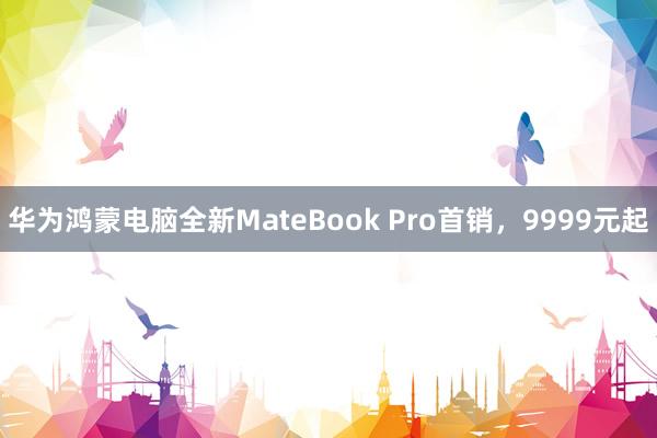 华为鸿蒙电脑全新MateBook Pro首销，9999元起