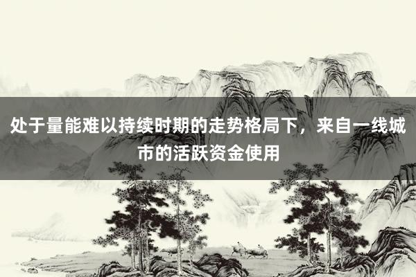 处于量能难以持续时期的走势格局下，来自一线城市的活跃资金使用