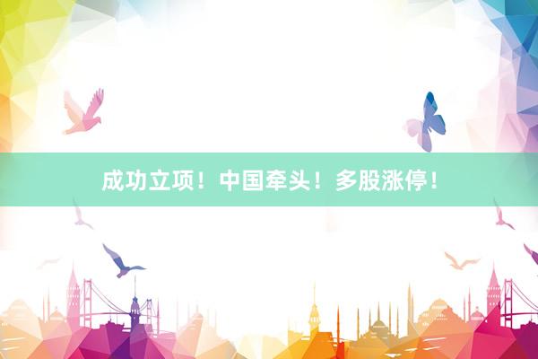 成功立项！中国牵头！多股涨停！