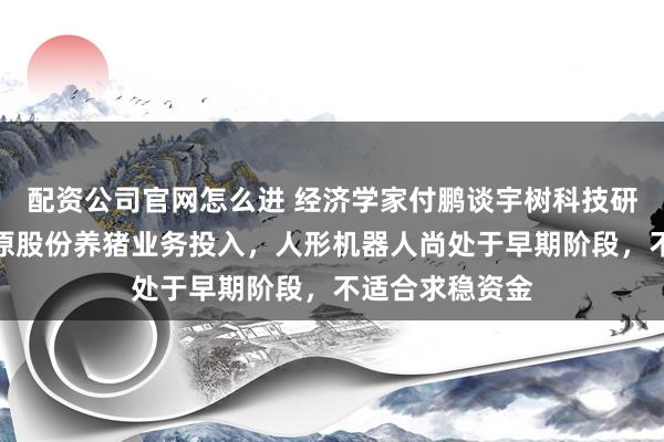 配资公司官网怎么进 经济学家付鹏谈宇树科技研发费用不及牧原股份养猪业务投入，人形机器人尚处于早期阶段，不适合求稳资金